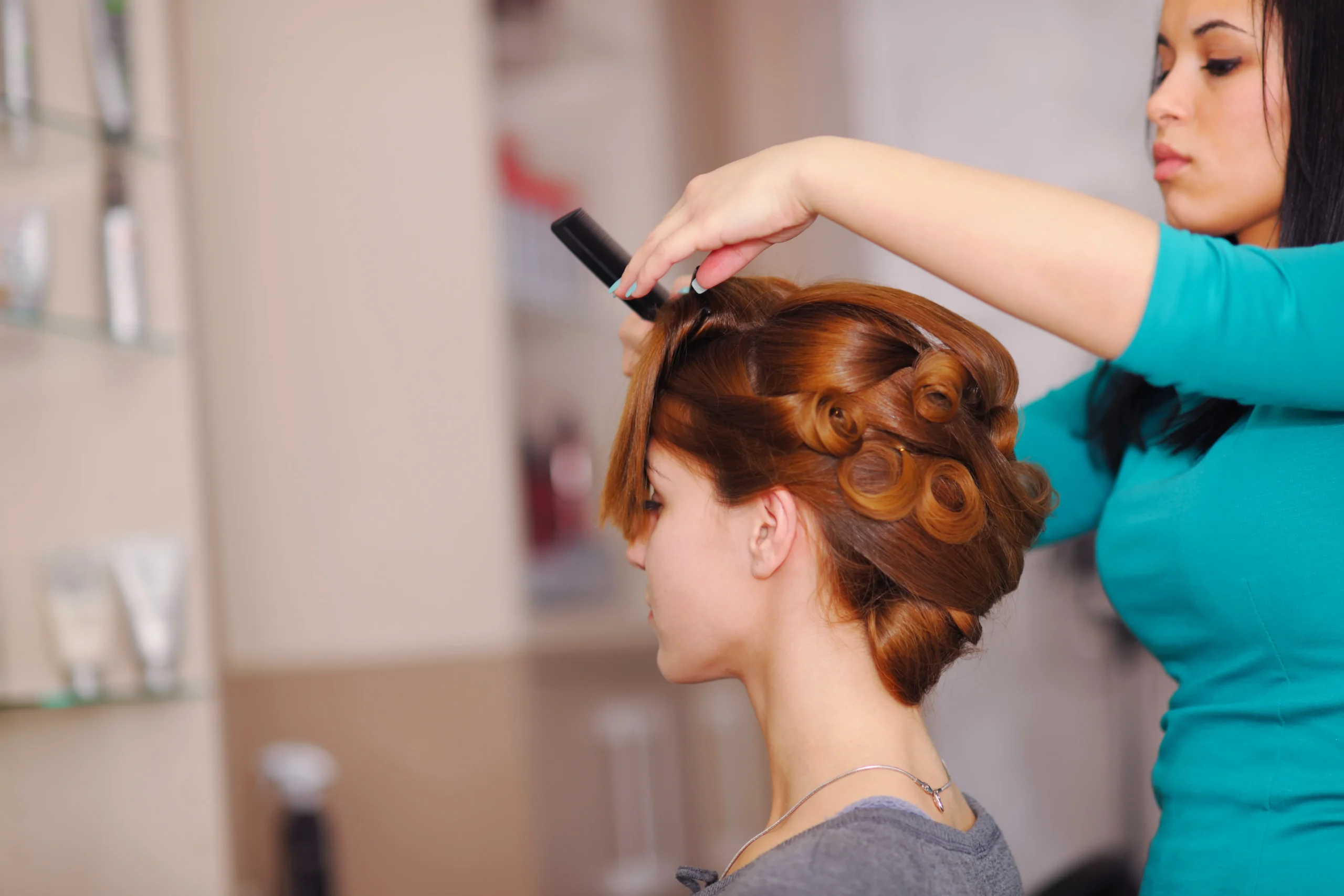 fashion beauty beautiful woman with hairsyle luxury makeup isolated white background studio beautiful girl face scaled