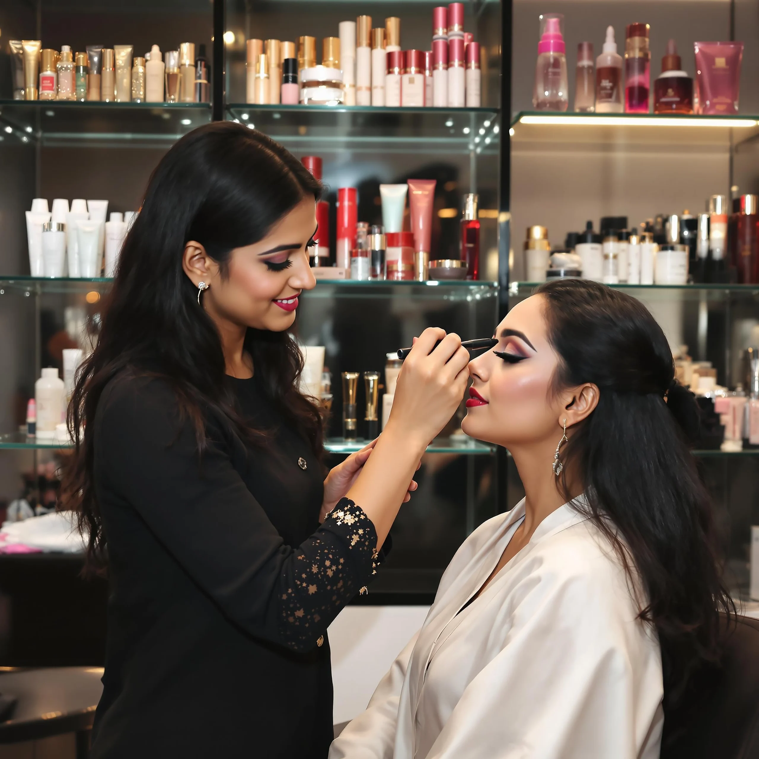 traditional indian bride getting ready scaled